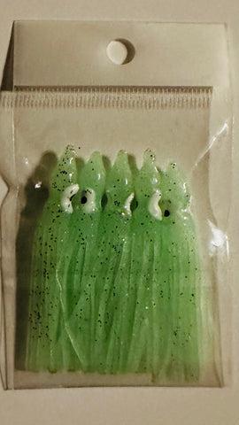 Squid skirts - 6cm Luminous Squid Skirts- Lt Green #08