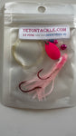 Lt Pink Luminous Micro Squid Skirts #1 - 5-pack