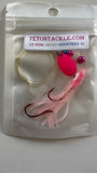 Lt Pink Luminous Micro Squid Skirts #1 - 5-pack