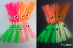 MICRO LUMINOUS 4.5 cm Squid Skirts - 5-PACK