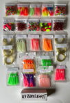Ultimate 80 DIY Shrimp & Squid Skirt Kit - Everythings Included, even the line!
