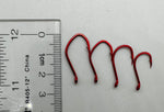 Red Octopus Hooks - Size 4 - 100-PACK
