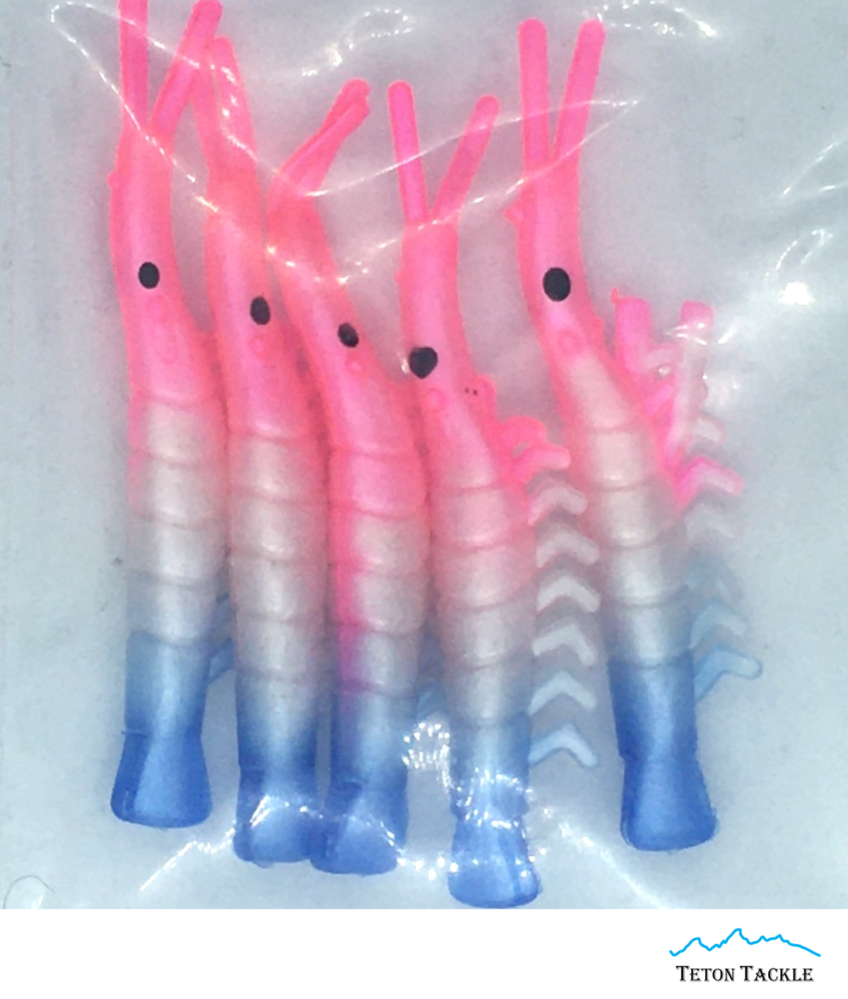 KOKOPROS® UV dyed kokanee shrimp #4, Patriot, 5-pack, alternate view