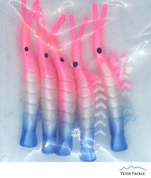 Shrimp - UV Dyed Kokanee Shrimp #4 (5-Pack) Patriot 🇺🇸