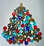 Assorted Premium 4,5 & 6mm - Metallic, Iridescent & Higher Quality Beads (100-Pack)