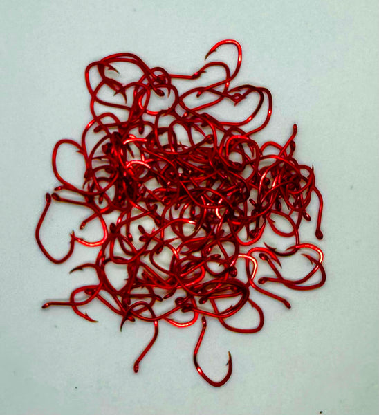 Hooks - Red Sickle Hooks - Size 2 - 100 Pack- Only $11.95