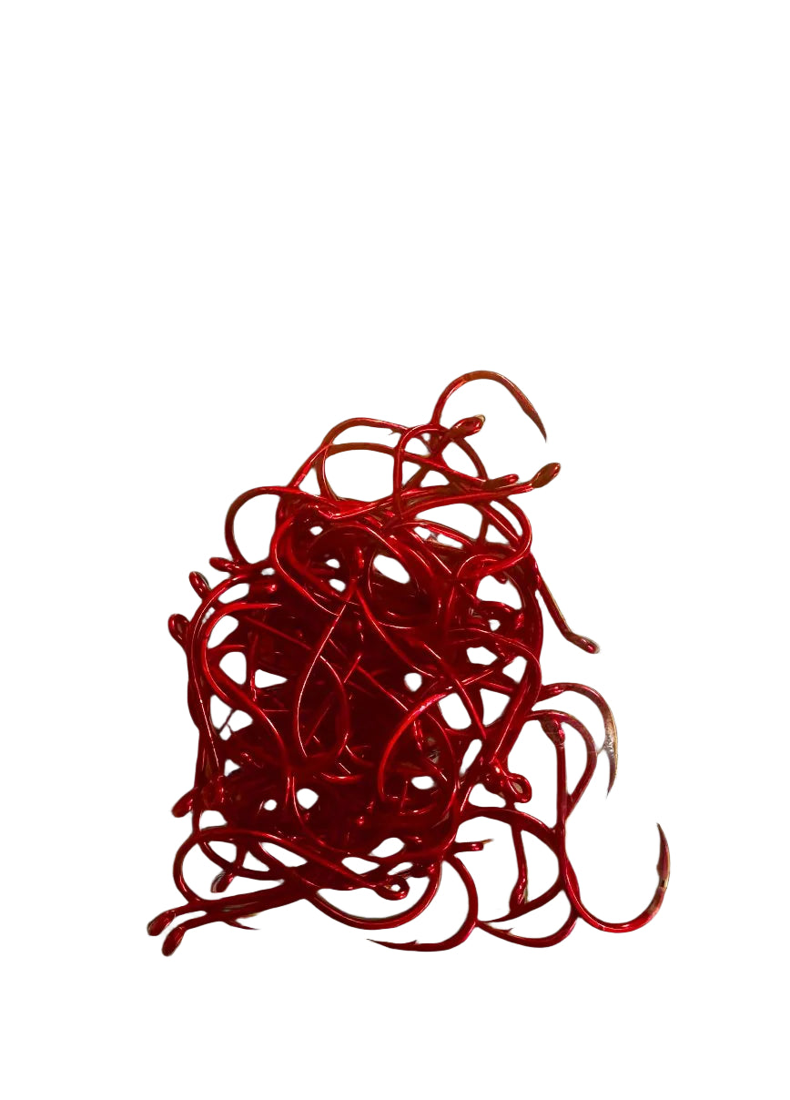KOKOPROS® red octopus hooks, size 2, 50-pack