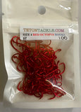 Red Octopus Hooks - Size 4 - 100-PACK