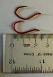 Red Octopus Hooks - Size 2 - 100-PACK