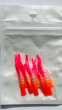 UV Dyed Shrimp 5-pack- #8 Pink White Orange