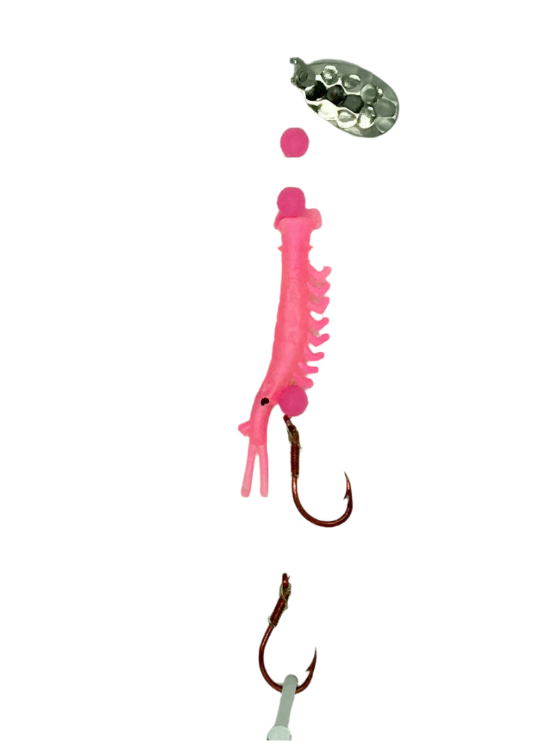 KOKOPROS® UV micro shrimp #02, Hot Pink, nickel spinner blade