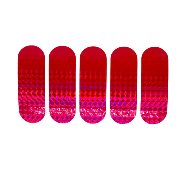 Stickers -KOKOPROS ® Hot Pink Stickers for 4 3/4-inch Skateboard Dodgers (5 pack)