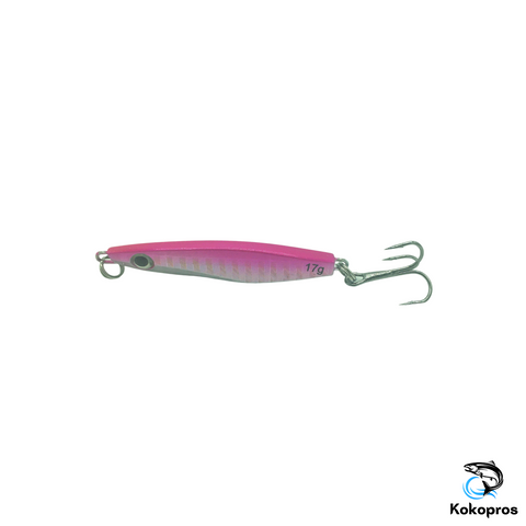 Vertical Jigs for All Species of Trout - Pink and Silver
