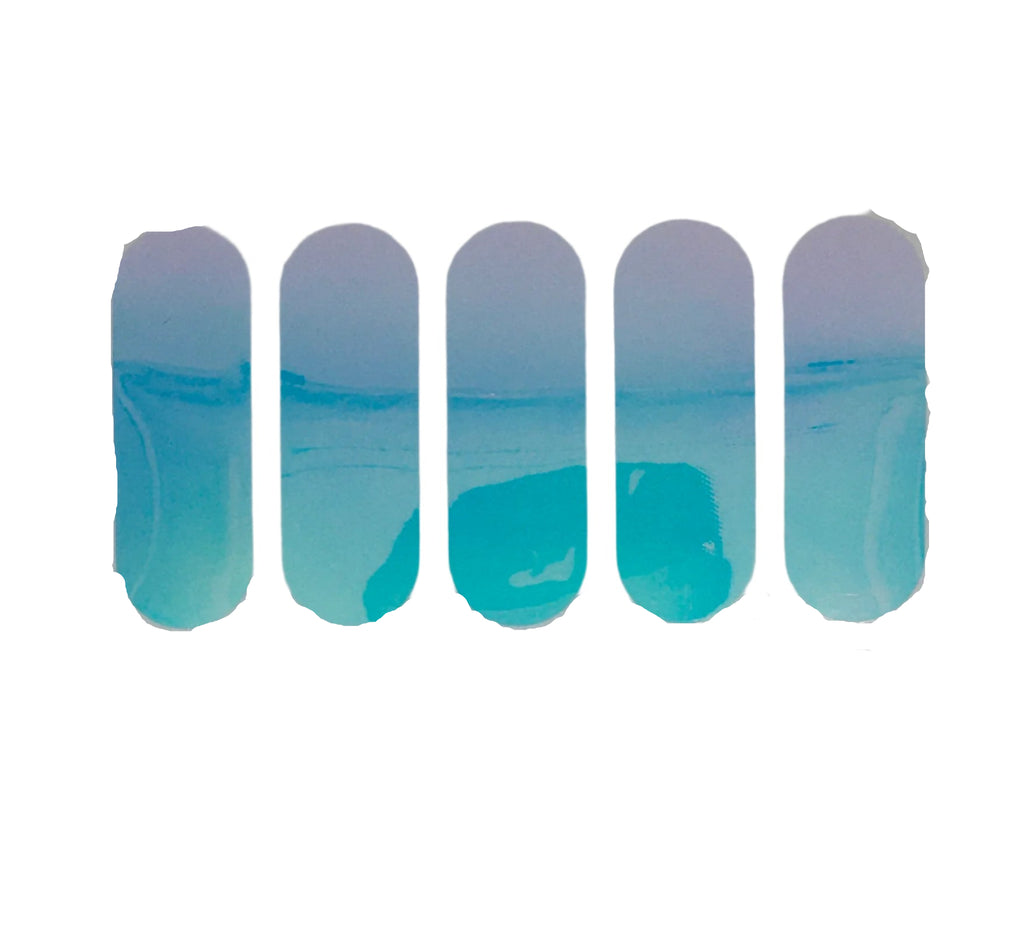 KOKOPROS® Mystic Opal stickers for 4 3/4-inch skateboard dodgers, 5-pack, alternate view