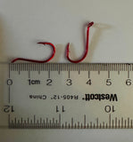 Red Octopus Hooks - Size 2 - 100-PACK
