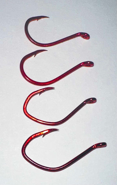 Hooks - Red Octopus Hooks - Size 4 - 50-PACK